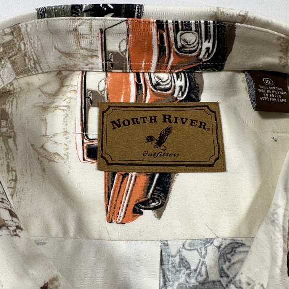 Men’s North River Outfitters Vintage Pickup Trucks And Tractors Shirt (Size XL) - Picture 6 of 8